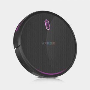 Purple Robot Vacuum Cleaner With Mobile App Control, Smart Memory