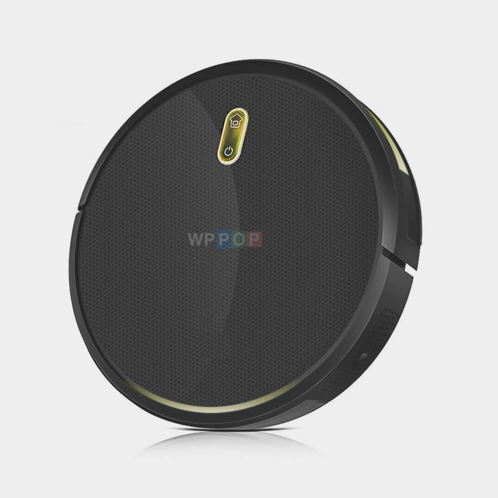 Yellow Robot Vacuum Cleaner With Mobile App Control, Smart Memory